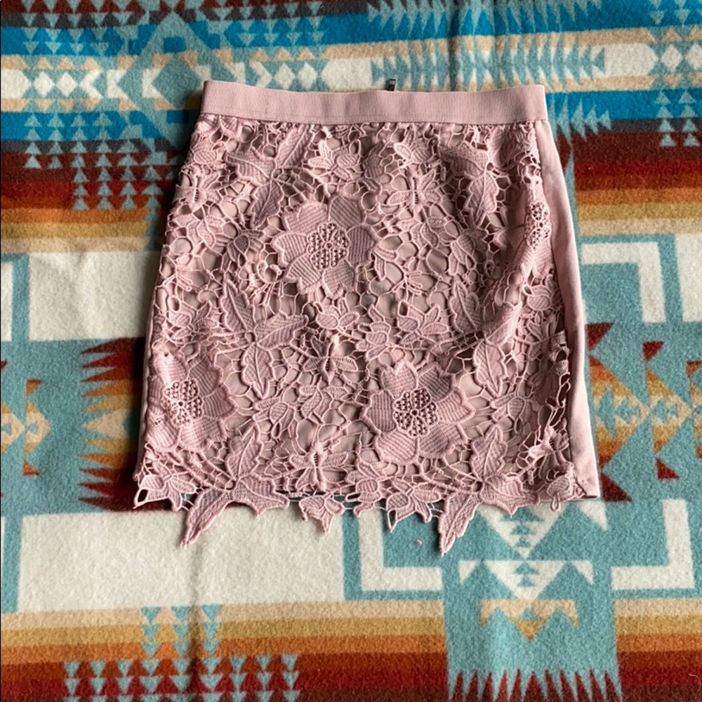 Pink Lace American Eagle Outfitters Skirt - Picture 1 of 5